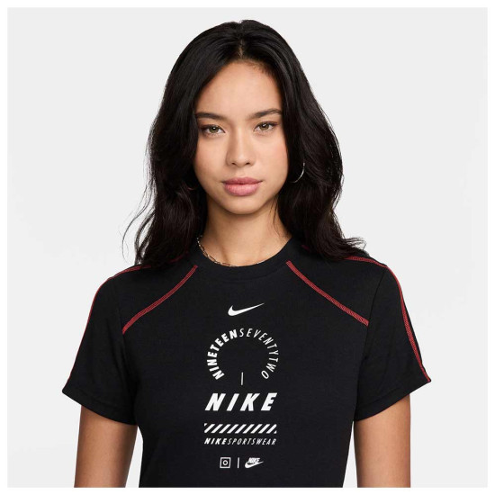Nike Γυναικείο φόρεμα Sportswear Short-Sleeve Dress